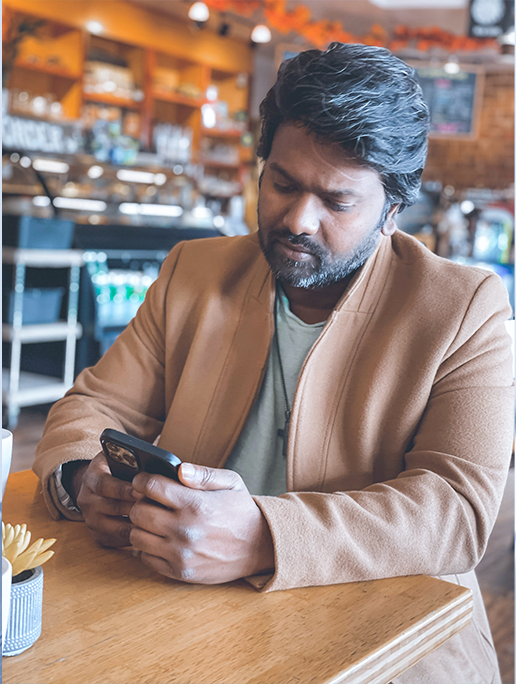 Business professional using VALiNTRY services to hire an accounting clerk quickly