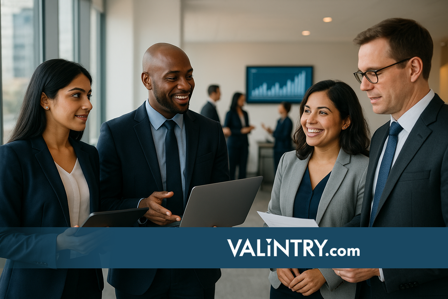Diverse finance recruitment agency specialists meeting passive finance candidate to discuss accounting and finance recruitment opportunities through personalized networking approach - VALiNTRY